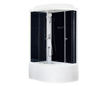 Душевая кабина Royal Bath RB 8120BK5-BТ 120х80 см, с прозрачными стеклами, левосторонняя