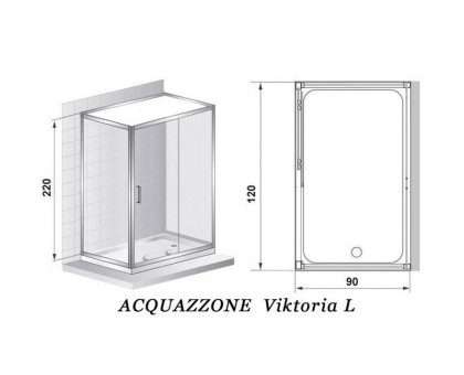 Душевая кабина Acquazzone Viktoria 120SL-R с баней