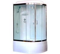 Душевая кабина Royal Bath RB 8120BK6-WT-CH 120х80 см, с прозрачными стеклами, левосторонняя