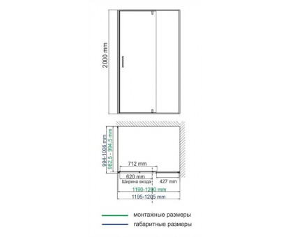 WasserKRAFT Neime 19P10 Душевой уголок