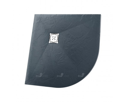 Душевой поддон RGW ST/R-G 100x100 см, полукруглый, графит