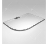 Душевой поддон RGW GWS-41R 90x100 см, асимметричный, мраморный, белый