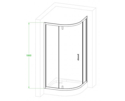 Душевой уголок Royal Bath RB HKV-C-CH 90х90 см, с матовыми стеклами