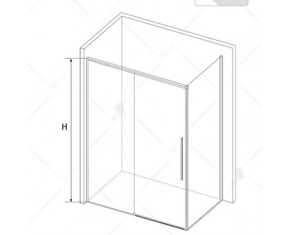 Душевой уголок RGW SV-42B (SV-12B + Z-050-2B) 100x80, прозрачное стекло