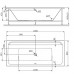 W52A-180-080W-A Inspire 2.0 Ванна акриловая 180х80 A0, шт
